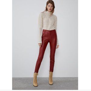 25+ Deals for Red Zara Leather Pants 